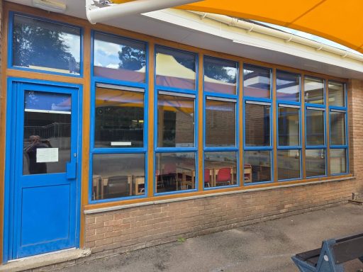 Blue-framed-school-windows