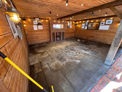 Dirty side patio