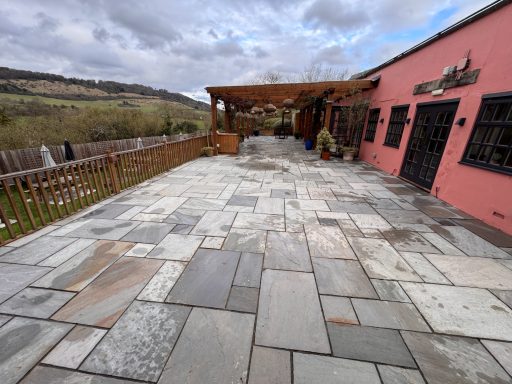 Large clean patio